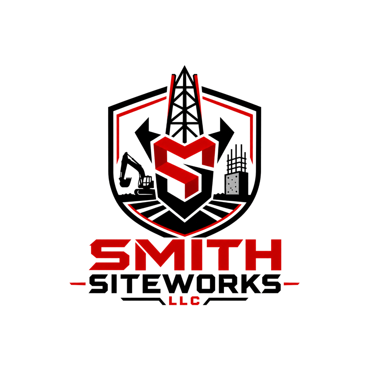 Smith Site Works LLC tower and construction logo